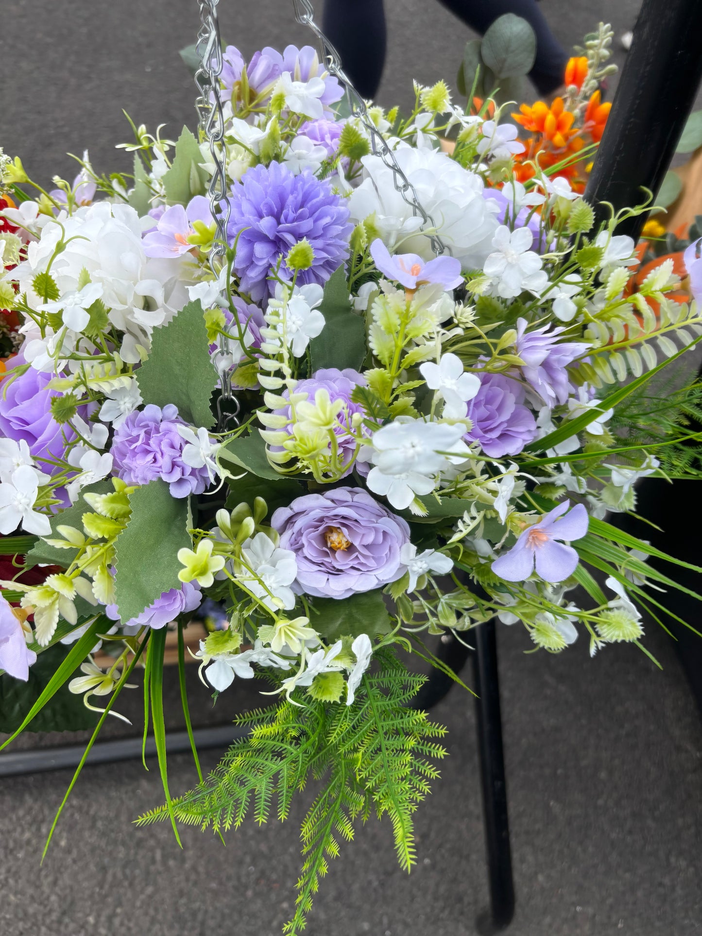Standard lilac Rattan Basket