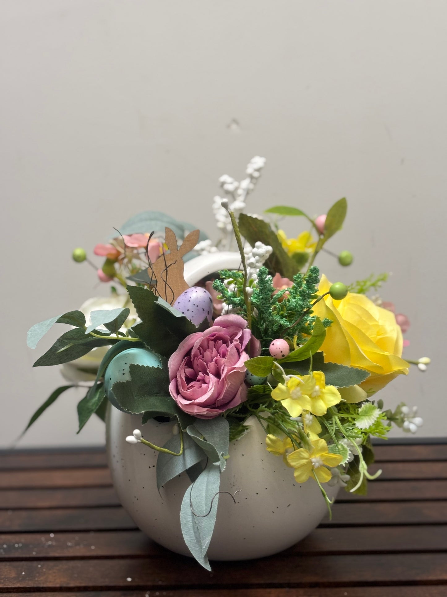 Ceramic Easter Egg basket