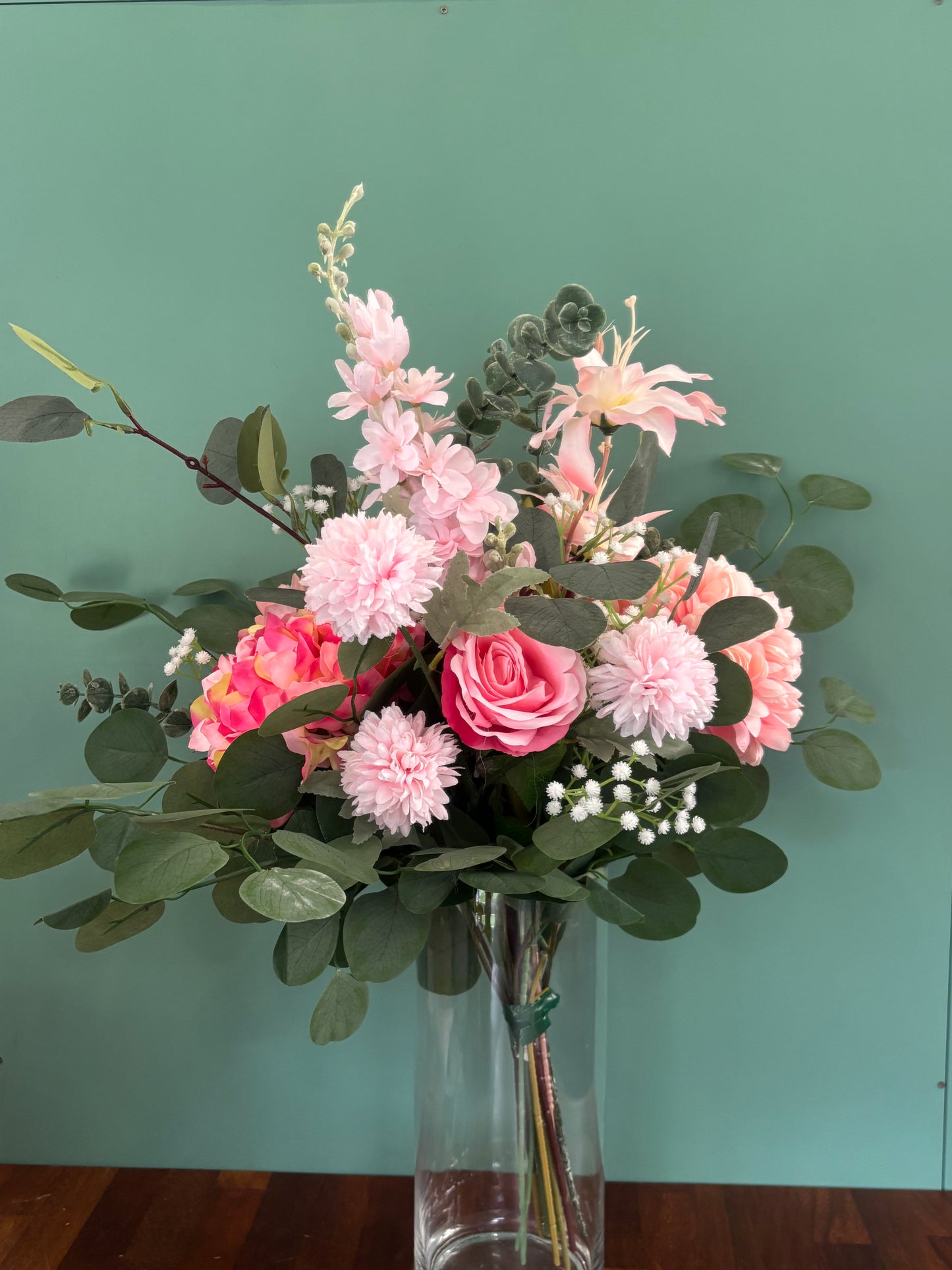 Pink Faux Flower Gift Bouquets