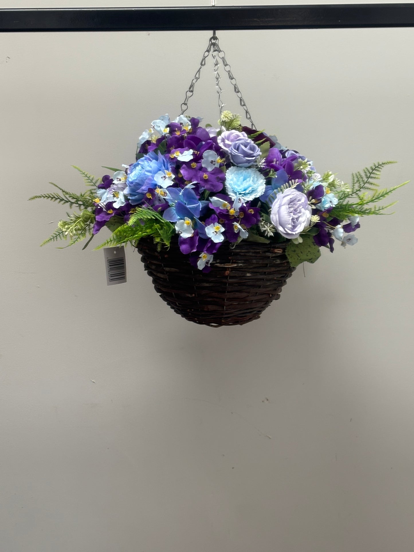 Standard blue and purple Rattan Basket