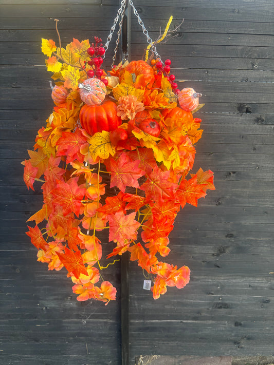 deluxe autumn pumpkin basket