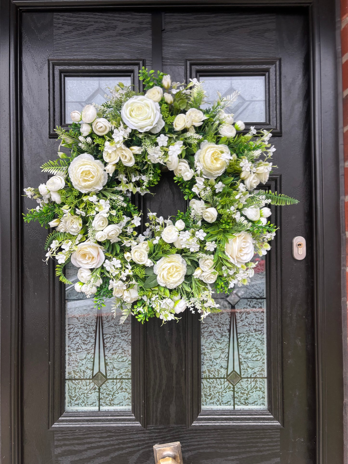 Two matching Deluxe baskets and Wreath set