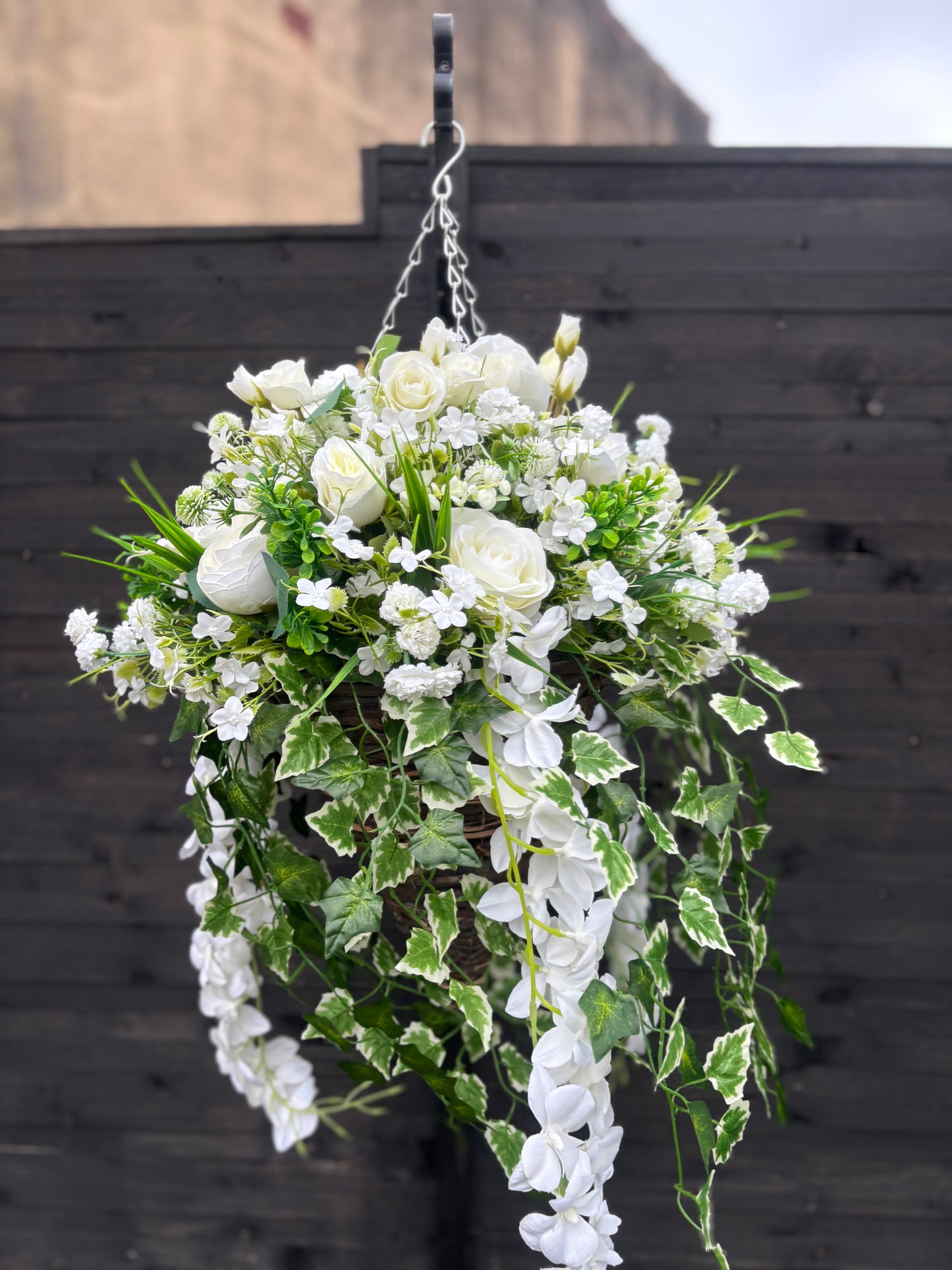 Two matching Deluxe baskets and Wreath set