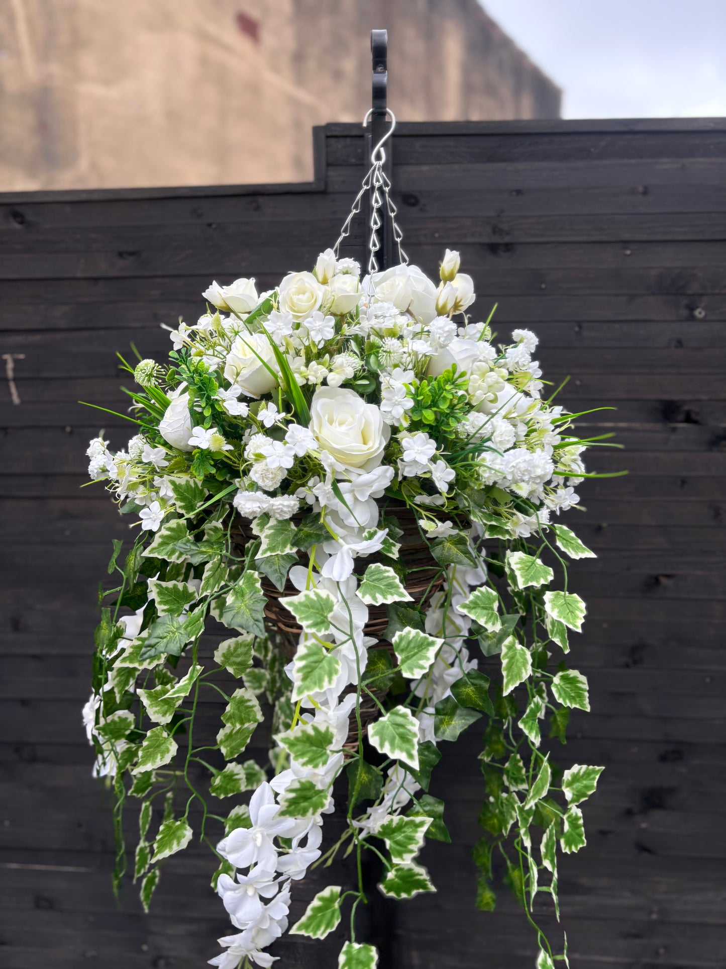 Two matching Deluxe baskets and Wreath set