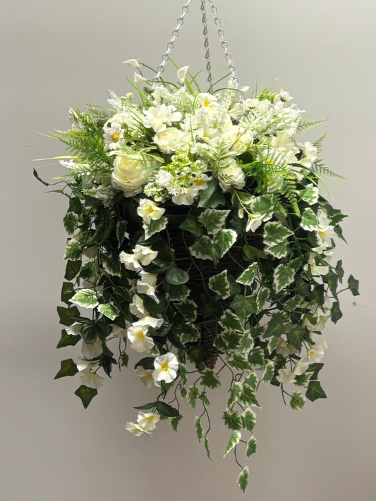 Ivory Deluxe Rattan Basket