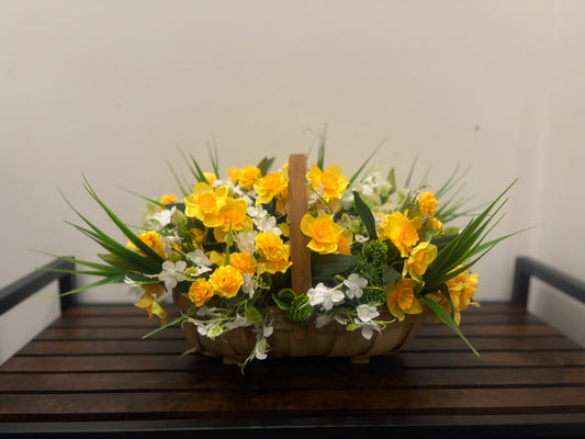 Yellow Daffodil Gift basket