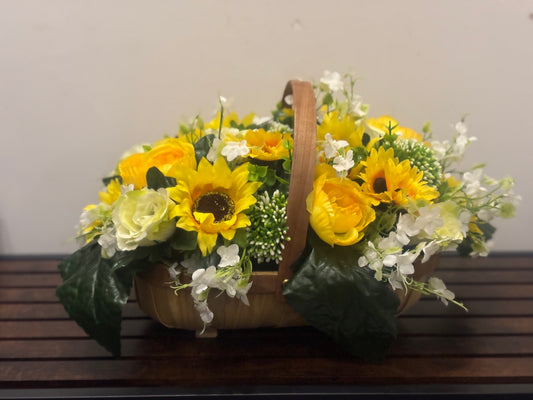 Yellow mixed Gift basket