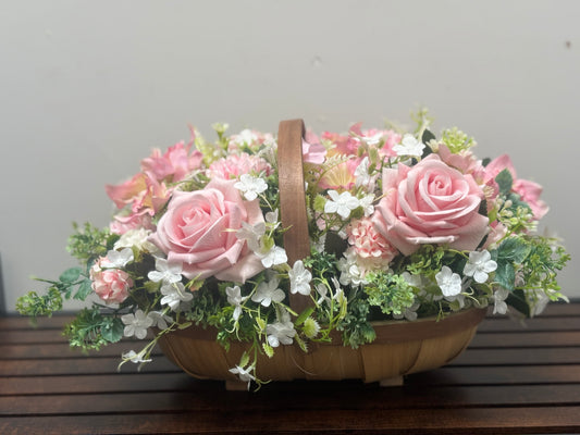 Pink Rose Gift basket