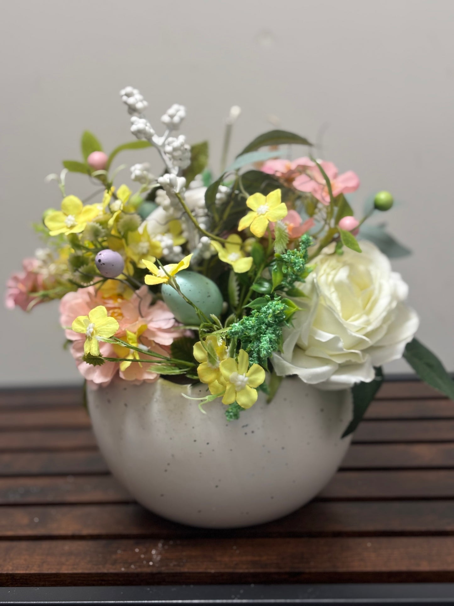 Ceramic Easter Egg basket