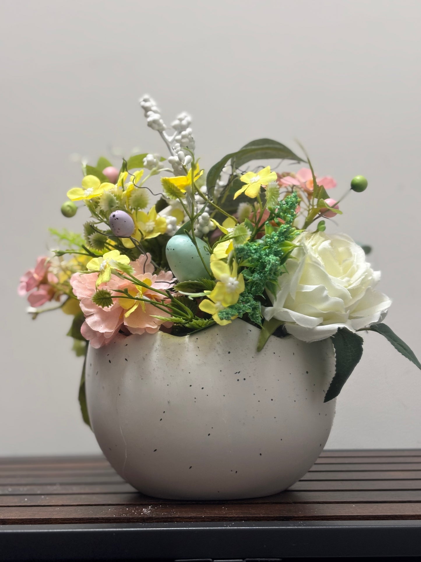 Ceramic Easter Egg basket