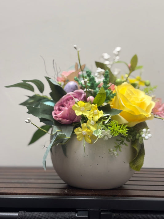 Ceramic Easter Egg basket