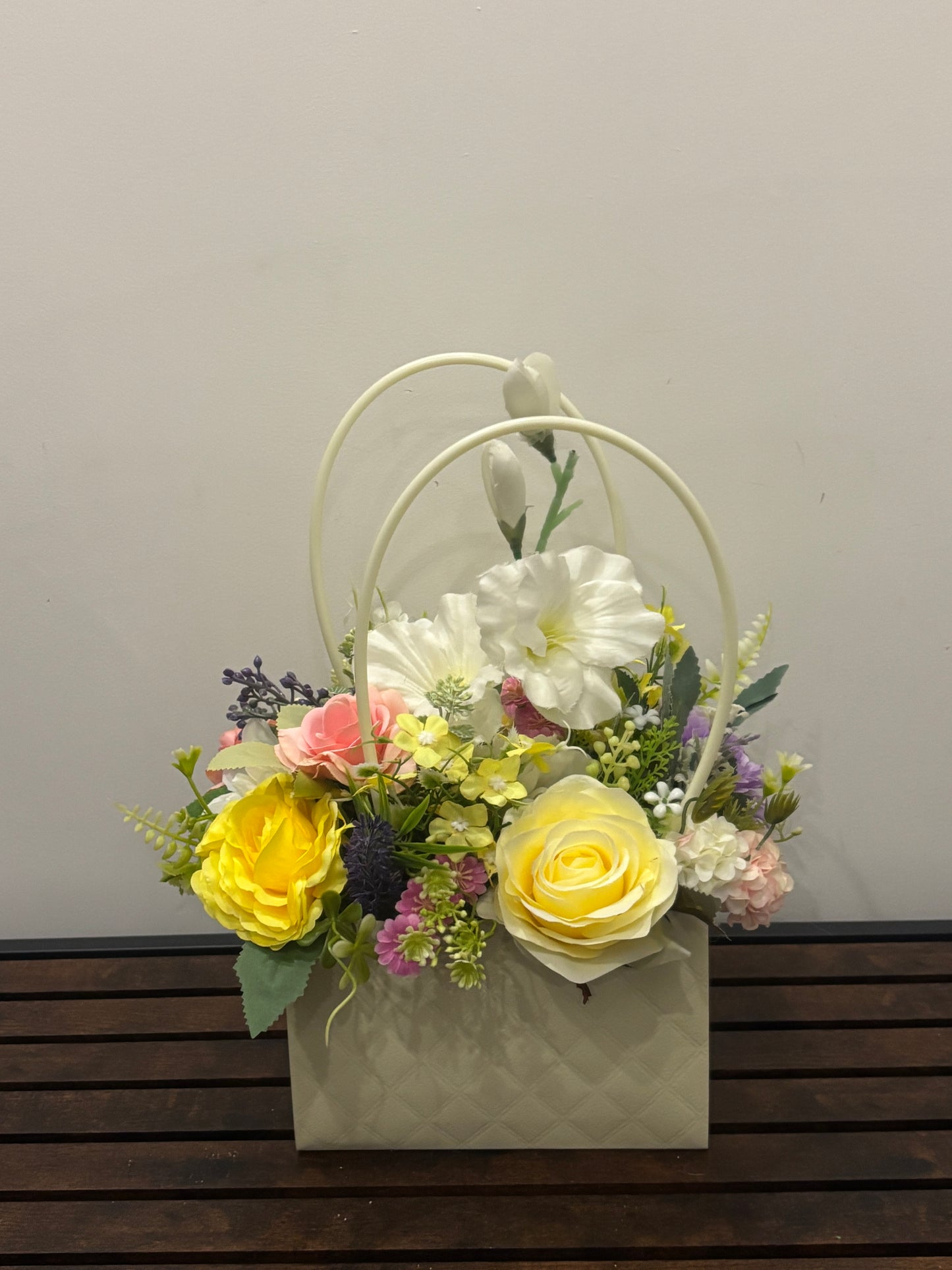 Mixed pastel flower Bag