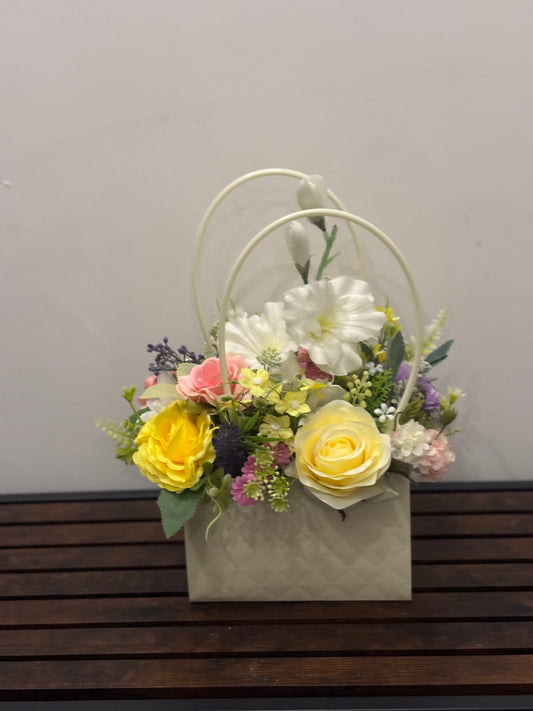 Mixed pastel flower Bag