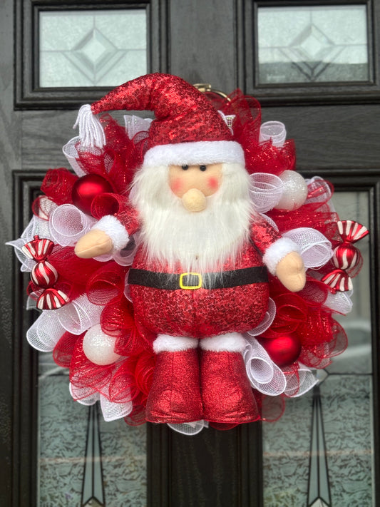 Red Sequin Father Christmas