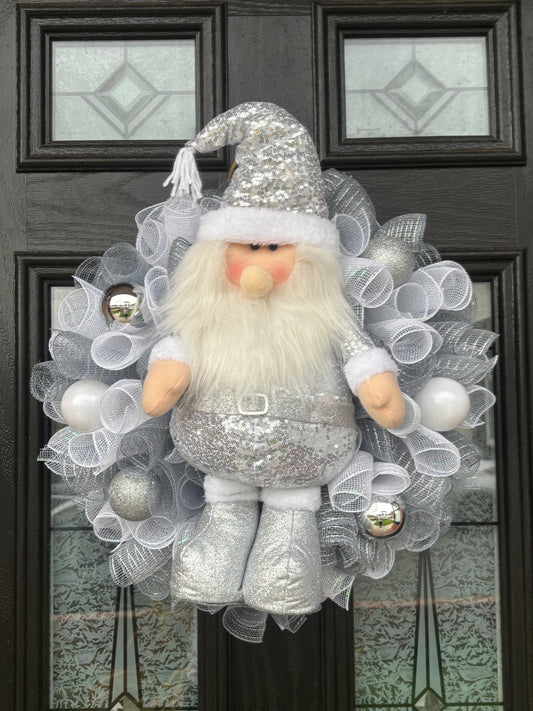 Silver Sequin Father Christmas
