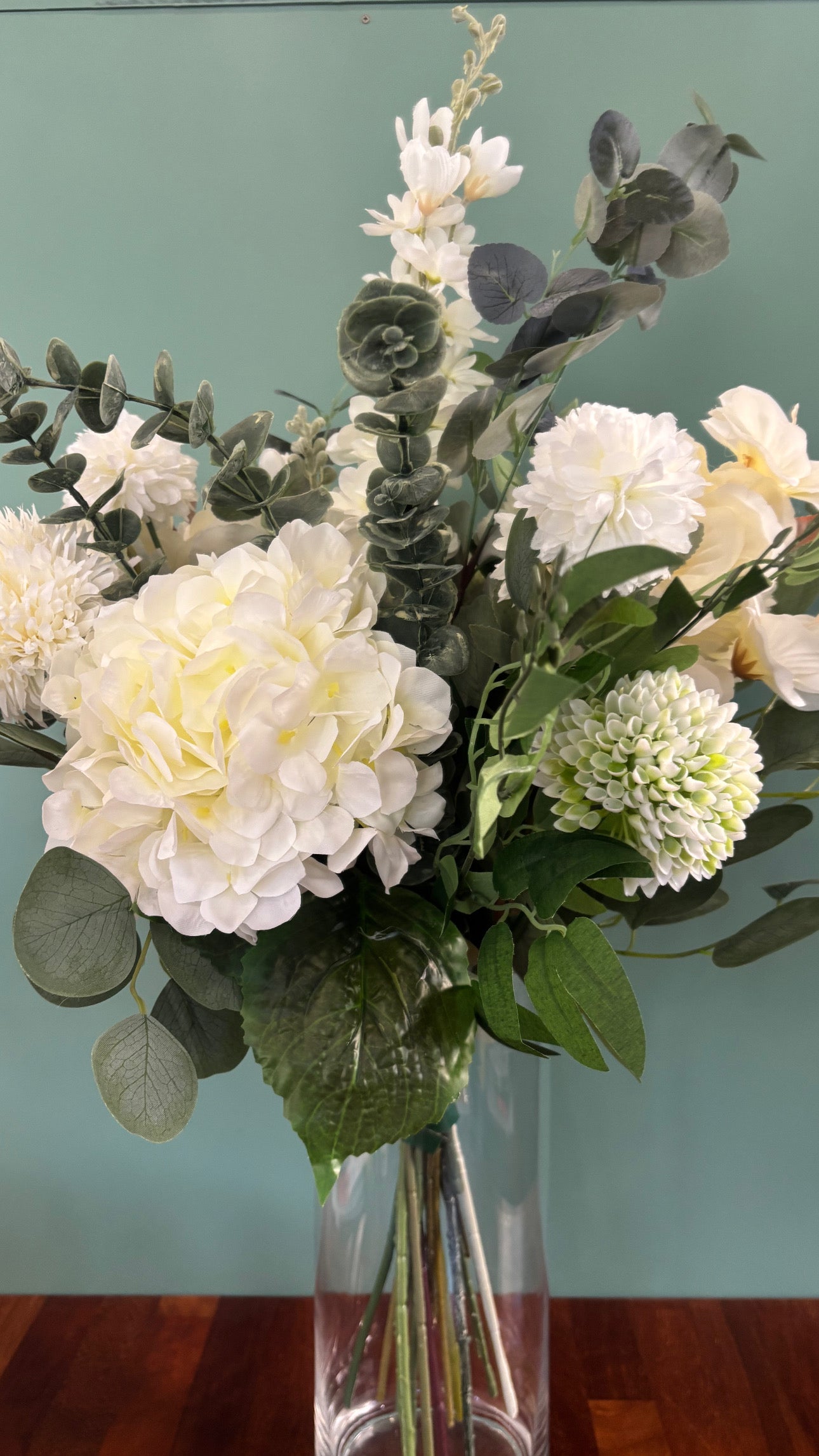 Ivory Faux Flower Gift Bouquet