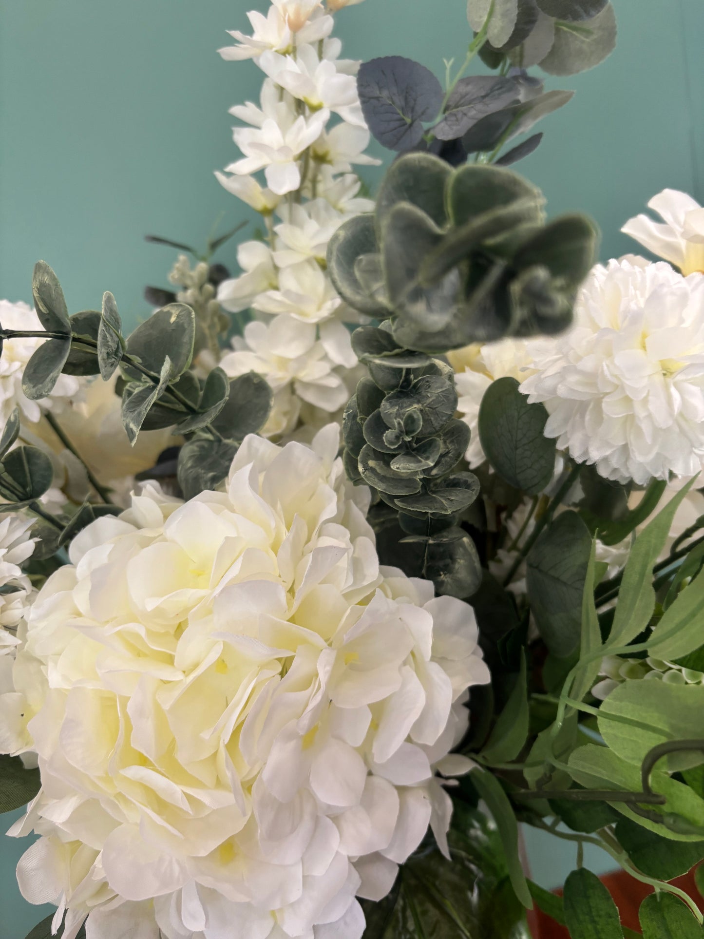 Ivory Faux Flower Gift Bouquet