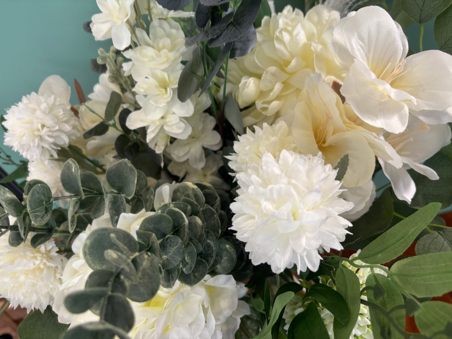Ivory Faux Flower Gift Bouquet